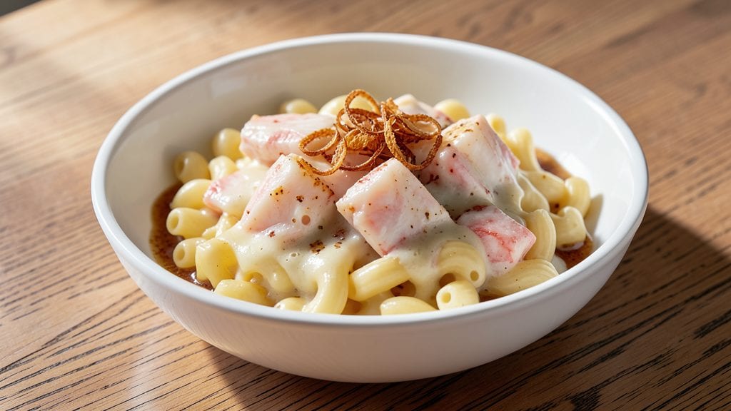 Capital Grille Lobster Mac and Cheese Copycat Recipe: Crispy Breadcrumbs Over Creamy Lobster Swirls