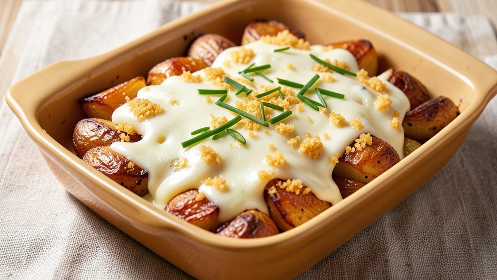 Velveeta Cheese Potatoes Recipe: Crispy Breadcrumb Crown Over Melty Swirls